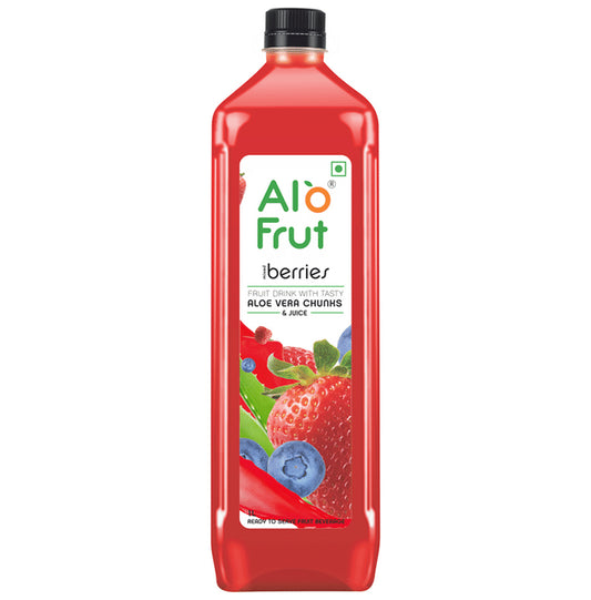 Alo Frut Mixed Berries Aloe Vera Chunks & Juice
bottle of 1 Ltr Juice