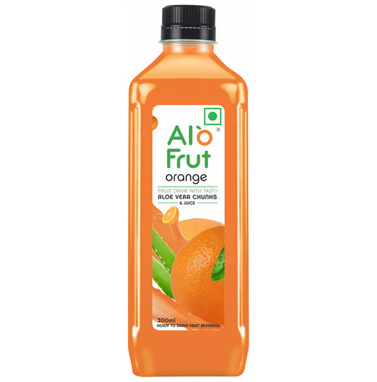 Alo Frut Orange Aloevera Chunks & Juice
bottle of 300 ml Juice