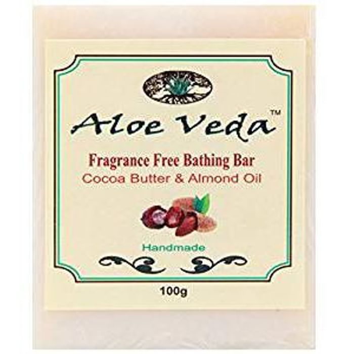 Aloe Veda Cocoa Butter and Almond Oil Fragnance Free Bathing Bar
packet of 100 gm Soap
