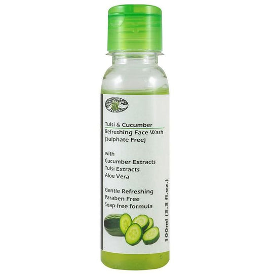 Aloe Veda Tulsi & Cucumber Refreshing Face Wash Sulphate Free
bottle of 100 ml Face Wash