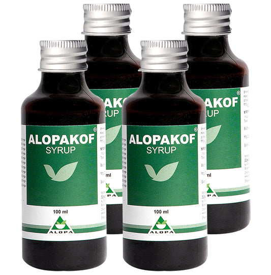 Alopakof Cough Syrup for Allergies & Dry Cough (100ml Each)
combo pack of 4 bottles