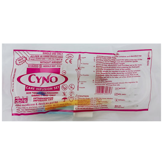 Alpha Cyno Care Infusion Set
packet of 1 Unit