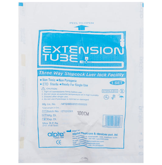 Alpha Extension Tube 100cm
packet of 1 Unit