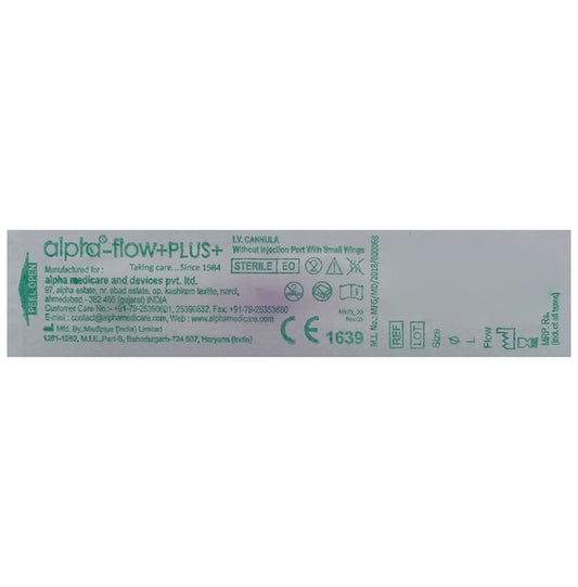 Alpha Flow IV Cannula 26G
packet of 1 Cannula
