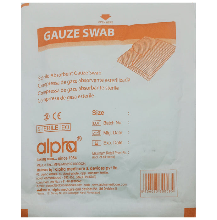 Alpha Gauze Swab
packet of 4 swabs