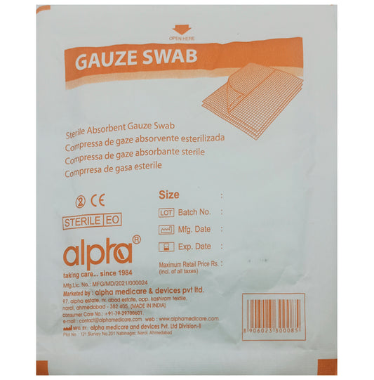 Alpha Gauze Swab
packet of 4 swabs