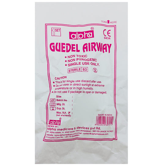 Alpha Guedel Airway Size 1
packet of 1 Unit
