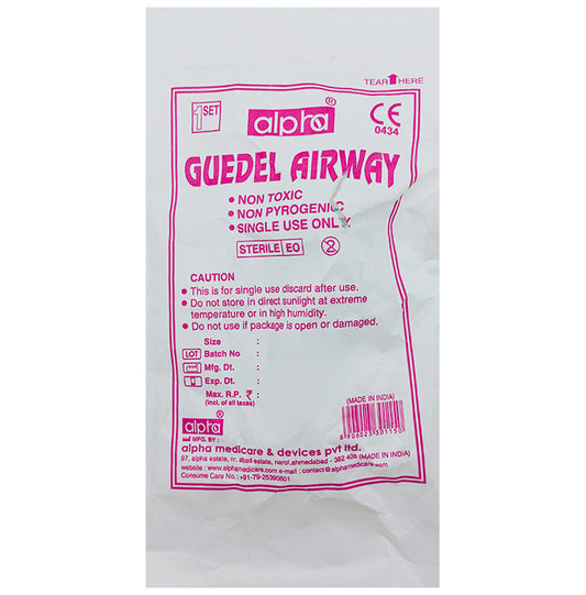 Alpha Guedel Airway Size 2
packet of 1 Unit