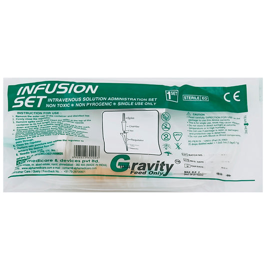 Alpha Infusion Set Gravity Feed Only
packet of 1 Unit