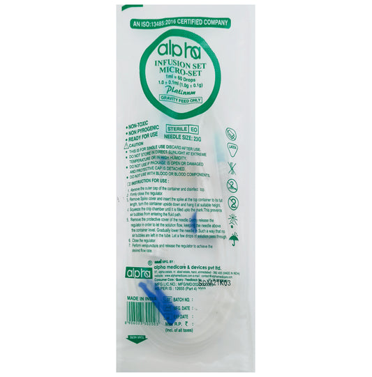Alpha Infusion Set Micro Set
packet of 1 Unit