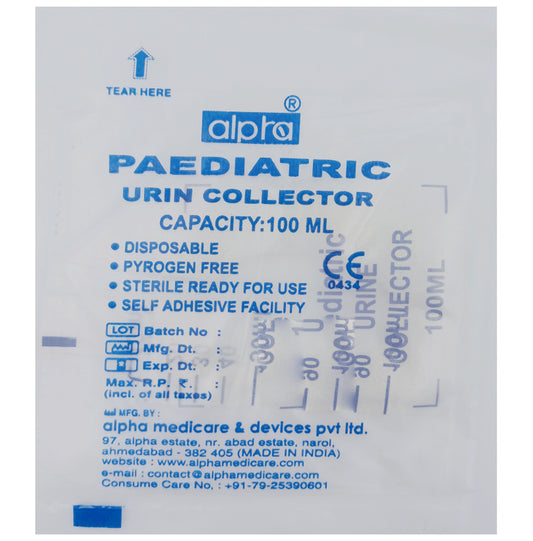 Alpha Paediatric Urine Collector
packet of 1 Unit