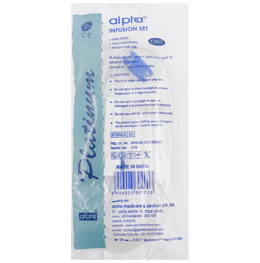 Alpha Platinum Infusion Set
packet of 1 Unit