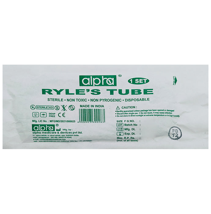 Alpha Ryle's Tube FG 12
packet of 1 Unit