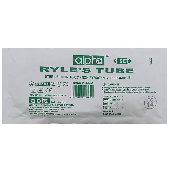 Alpha Ryle's Tube FG 14
packet of 1 Unit