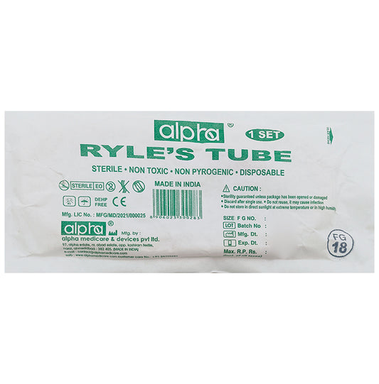 Alpha Ryle's Tube FG 18
packet of 1 Unit