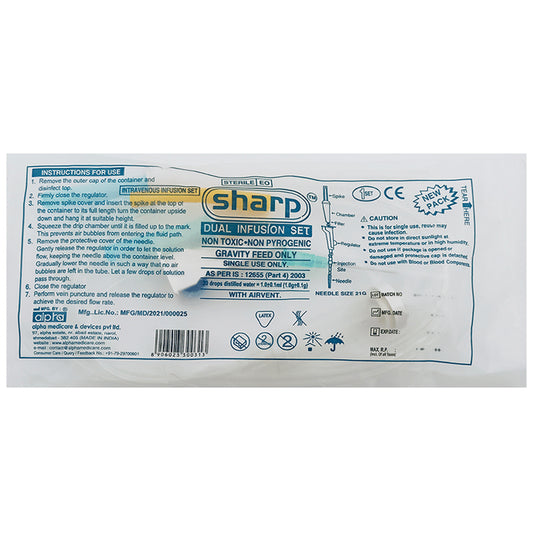 Alpha Sharp Dual Infusion Set
packet of 1 Unit