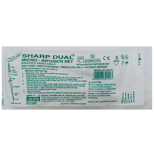 Alpha Sharp Dual Micro-Infusion Set
packet of 1 Unit