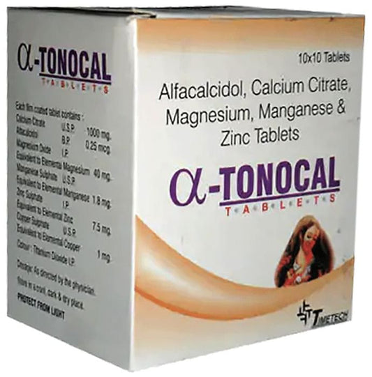Alpha Tonocal Tablet
strip of 10 tablets
