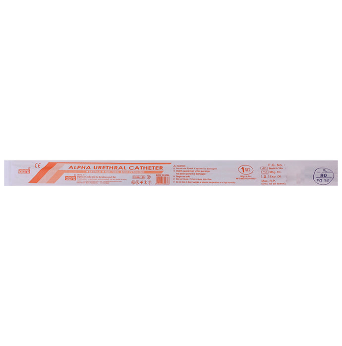 Alpha Urethral Catheter FG 14
packet of 1 Catheter
