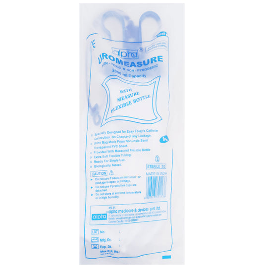 Alpha Uro Measure Urine Bag
packet of 1 Bag