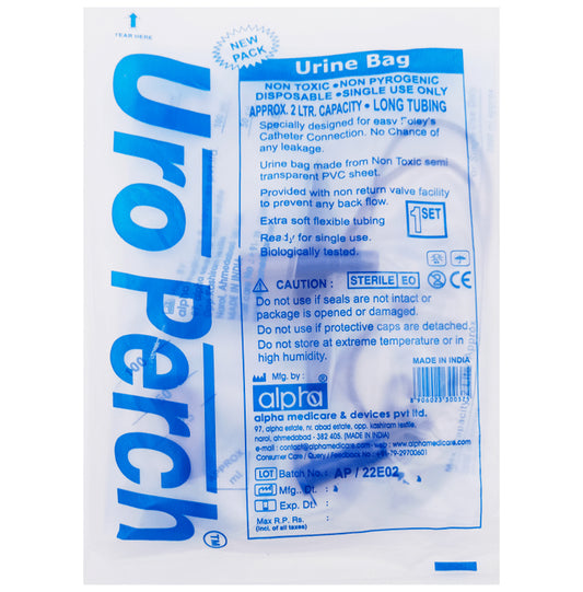 Alpha Uro Perch Urine Bag
packet of 1 Bag