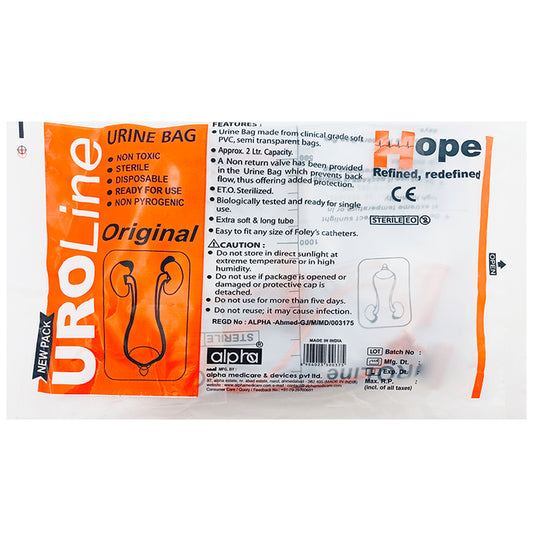 Alpha Uroline Urine Bag
packet of 1 Bag