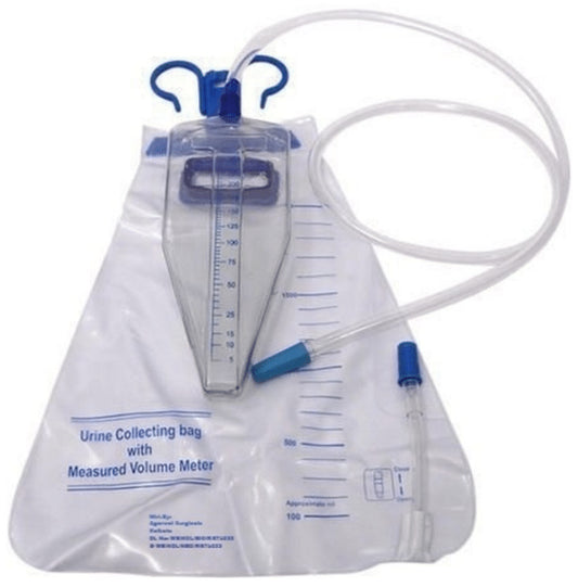 Alpha Urometer Uromeasure Bag with Measure Flexible Bottle
box of 1 Unit