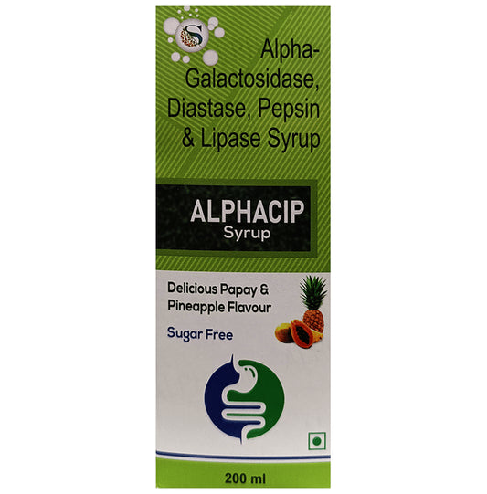 Alphacip Syrup Delicious Papaya & Pineapple Sugar Free
bottle of 200 ml Syrup