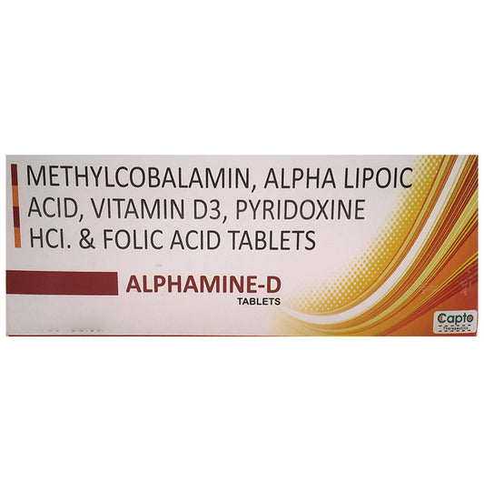 Alphamine-D Tablet
strip of 10 tablets