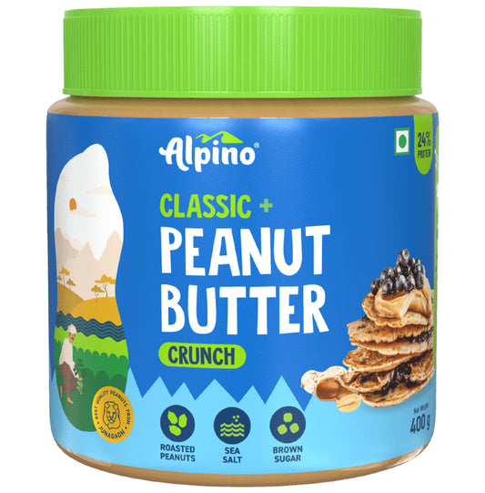 Alpino Classic Crunch Peanut Butter
jar of 400 gm Butter