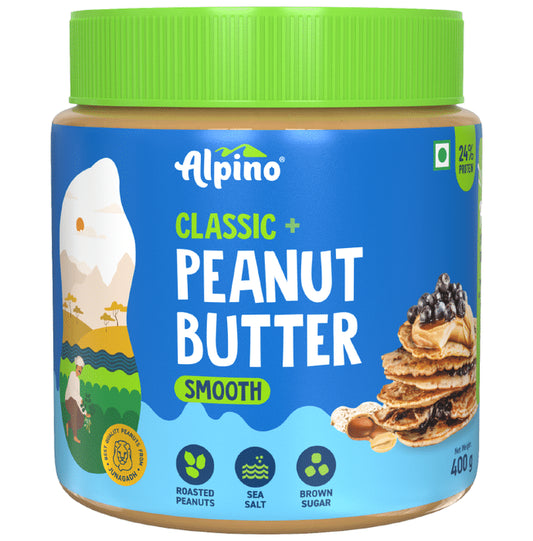 Alpino Classic Smooth Peanut Butter
jar of 400 gm Butter