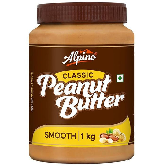 Alpino Classic Smooth Peanut Butter (1kg Each)
combo pack of 2 jar