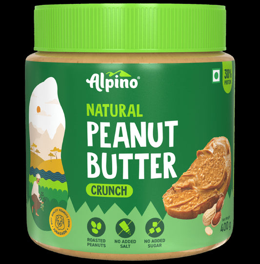 Alpino Natural Crunch Peanut Butter
jar of 400 gm Butter