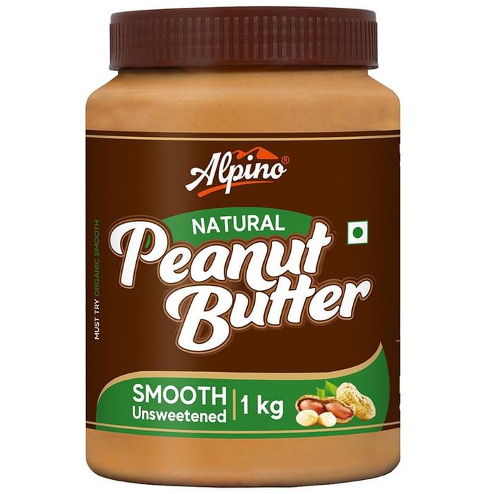 Alpino Natural Smooth Unsweetened Peanut Butter (1kg Each)
combo pack of 2 jar