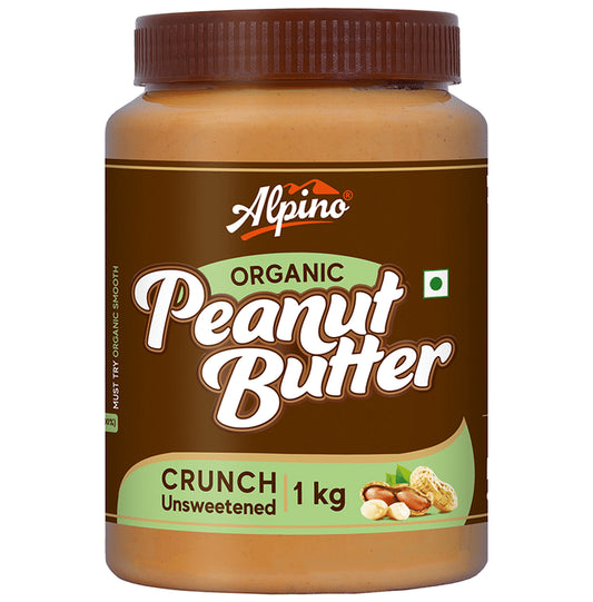 Alpino Organic Crunch Unsweetened Peanut Butter (1kg Each)
combo pack of 2 jar
