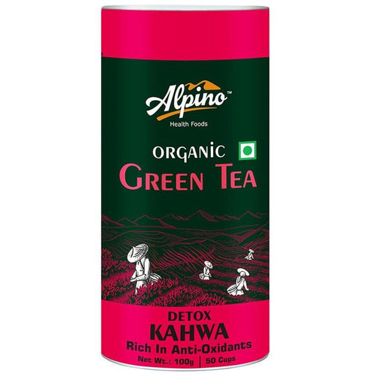 Alpino Organic Green Tea (100gm Each) Detox Kahwa
box of 1 Jar