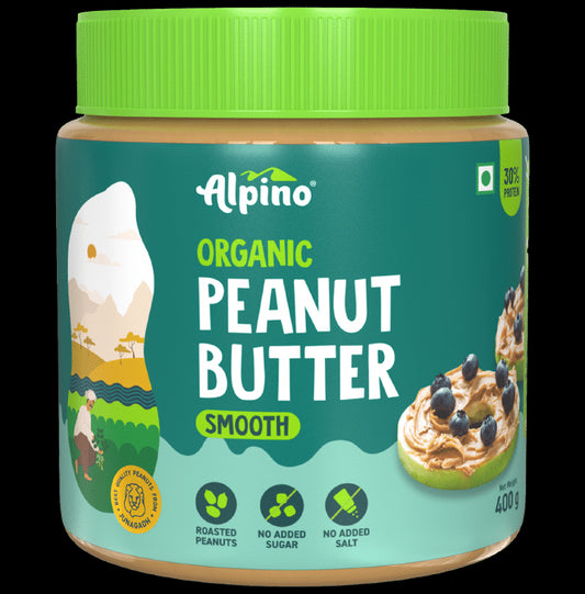 Alpino Organic Smooth Peanut Butter
jar of 400 gm Butter