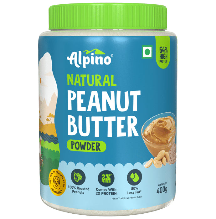 Alpino Peanut Butter Powder Natural
jar of 400 gm Powder