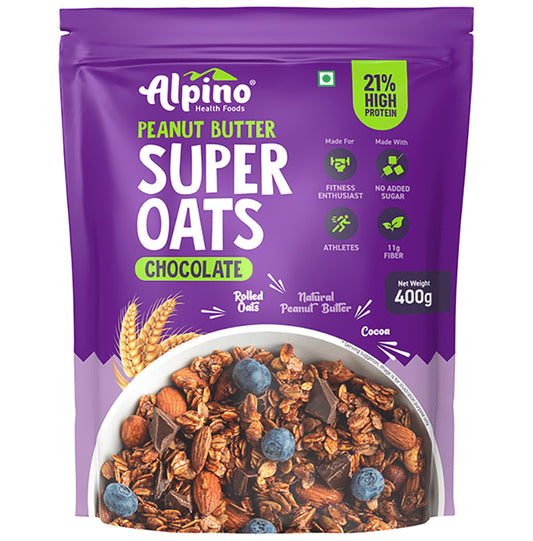 Alpino Peanut Butter Super Oats Chocolate
packet of 400 gm Oats