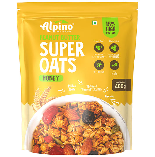 Alpino Peanut Butter Super Oats Honey
packet of 400 gm Oats