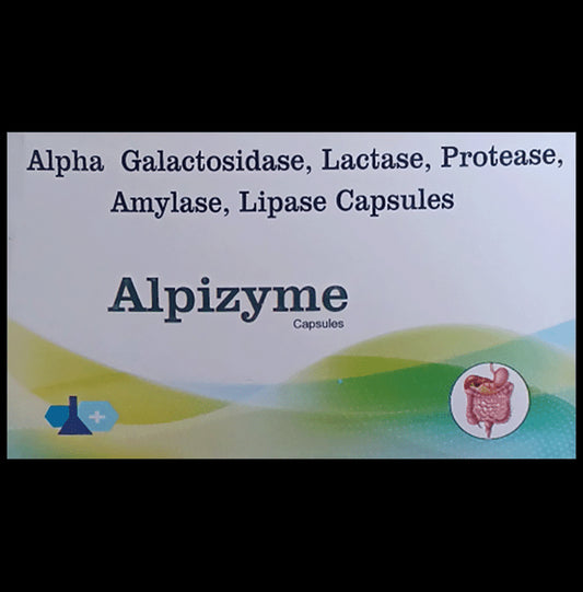 Alpizyme Capsule
strip of 10 capsules