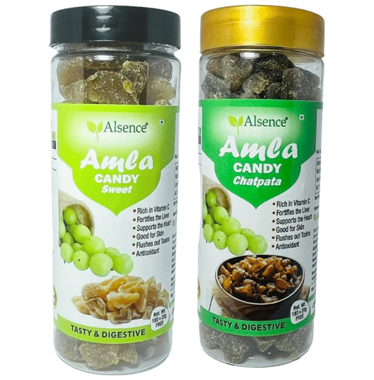 Alsence Combo Pack of Amla Candy Sweet (200gm) and Amla Candy Chatpata (200gm)
combo pack of 2 Packs
