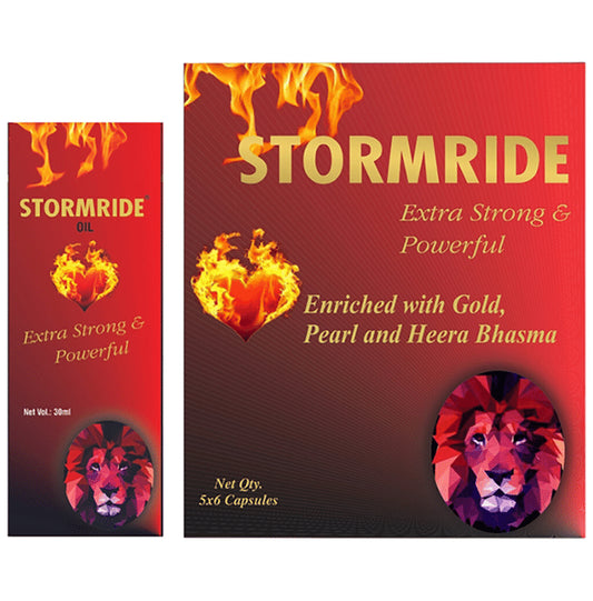 Alsence Combo Pack of Stormride Capsule (30) and Stormride Oil (30ml)
combo pack of 2 Packs