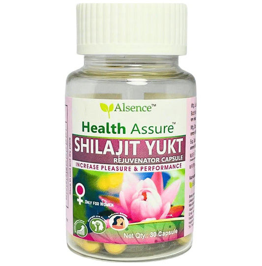 Alsence Health Assure Shilajit Yukt Rejuvenator Capsules For Women (30 Each)
box of 1 Bottle