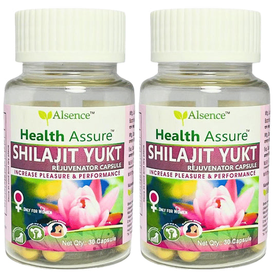 Alsence Health Assure Shilajit Yukt Rejuvenator Capsules For Women (30 Each)
combo pack of 2 bottles