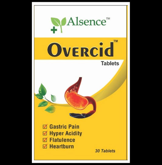 Alsence Overcid Tablet (30 Each)
box of 1 Bottle