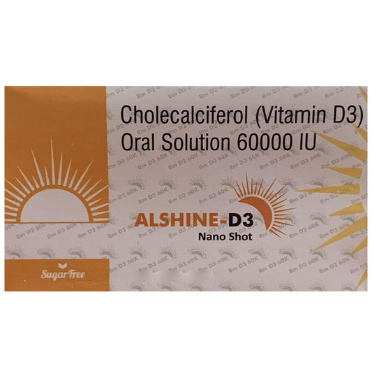 Alshine-D3 Nano Shot Sugar Free
bottle of 5 ml Oral Solution
