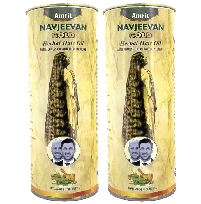 Amrit Navjeevan Gold Herbal Hair Oil (100ml Each)
combo pack of 2 bottles