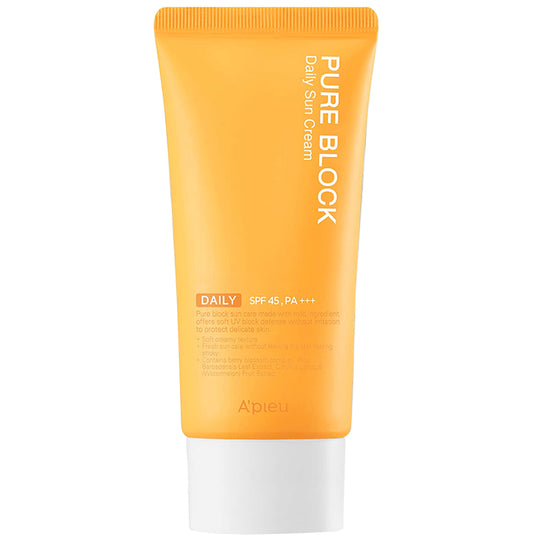 A'PIEU Pure Block Daily Sun Cream
tube of 50 ml Cream