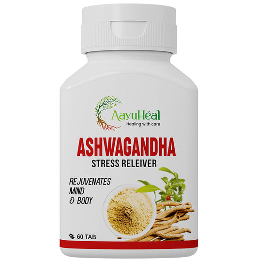 Aayuheal Ashwagandha Stress Releiver Tablet
bottle of 60 tablets
